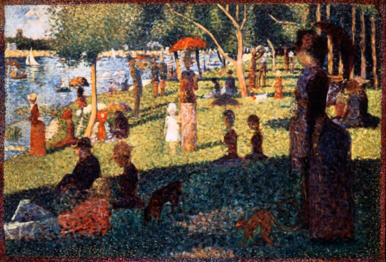 Georges Seurat'nın “La Grande Jatte Adası’nda Bir Pazar Öğleden Sonrası” (1884-1886)