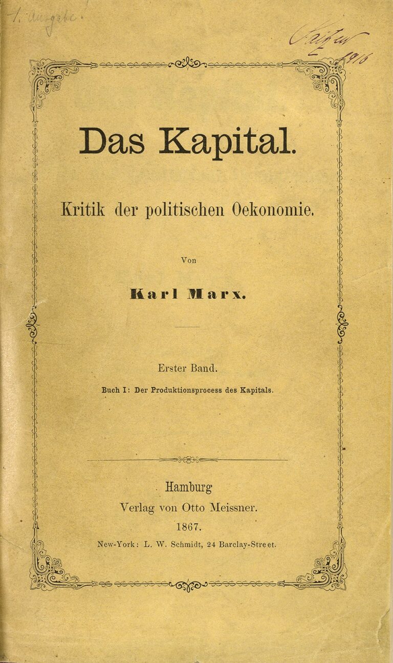 Kapital’in Yapısı – Başlangıç, Yöntem, Soyutlama 960px Zentralbibliothek Zurich Das Kapital Marx 1867