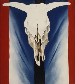 Georgia O’Keeffe – Sessizliğin Gücünde Büyüyen Renk Cows Skull Red White and Blue – 1931