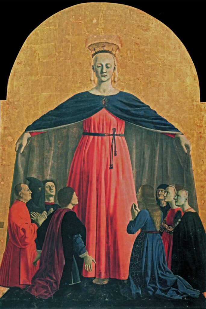 Piero della Francesca – Rönesans’ın Sessiz Geometri Ustası Madonna della Misericordia 1455 sonrasi