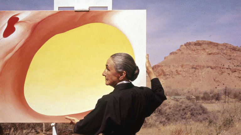 O’Keeffe’in “Pelvis Series – Red With Yellow”