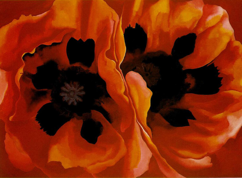 Georgia O’Keeffe – Sessizliğin Gücünde Büyüyen Renk Oriental Poppies Oryantal Gelincikler – 1928 1
