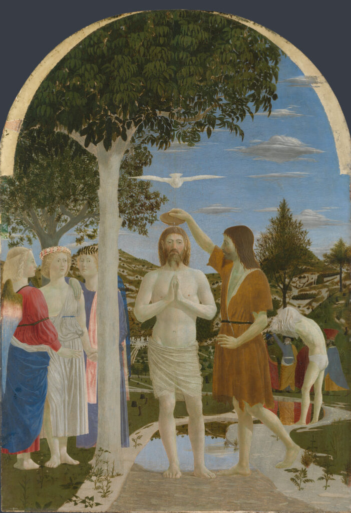 Piero della Francesca – Rönesans’ın Sessiz Geometri Ustası Piero della Francescanin Isanin Vaftizi The Baptism of Christ 1 1