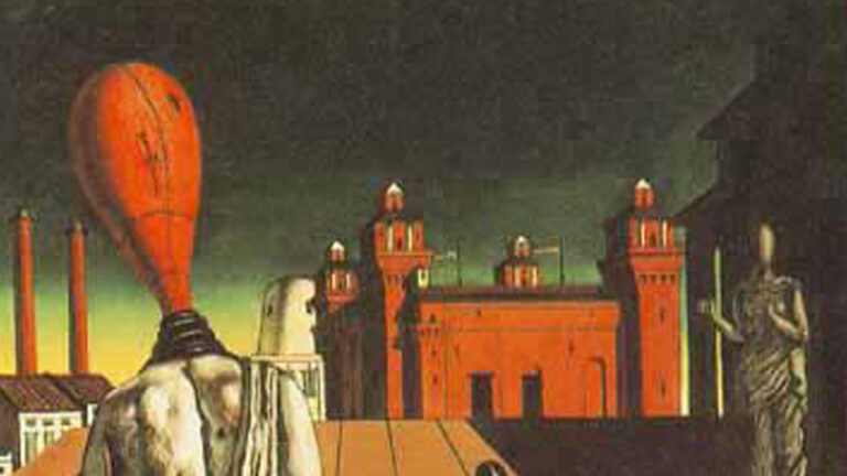 Giorgio de Chirico – Rahatsız Edici İlham Perileri: Metafiziğin Sessiz Tiyatrosu Rahatsız Edici İlham Perileri tablosu