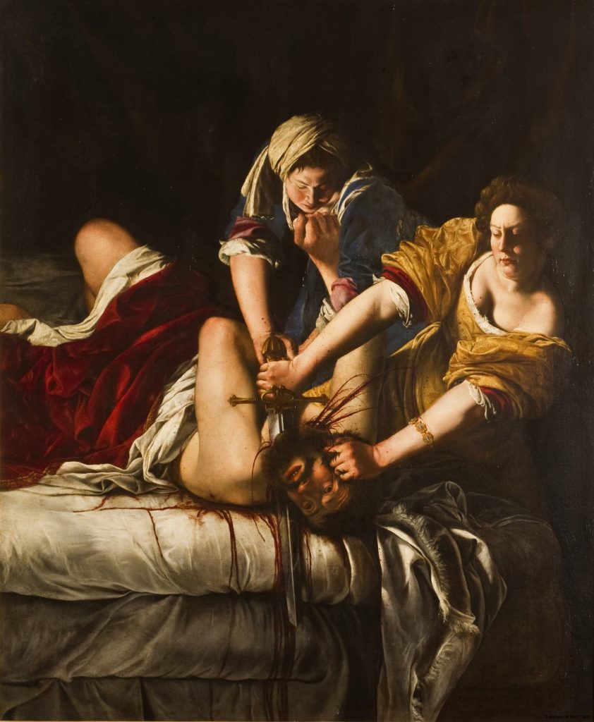 Artemisia Gentileschi – Judith Holofernes’i Öldürürken (1614–1620)
Kaynak: https://commons.wikimedia.org/wiki/File:Artemisia_Gentileschi_-Giuditta_decapita_Oloferne-_Google_Art_Project-Adjust.jpg