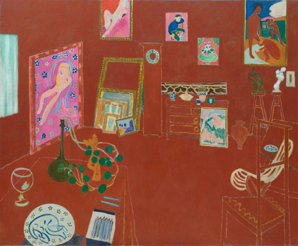 Henri Matisse – Rengin Şiirine Yolculuk Henri Matisse The Red Studio 1911