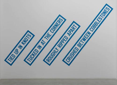 Lawrence Weiner – Kavramsal Sanatta Dilin Nesneye Dönüşmesi Lawrence Weiner eserleri