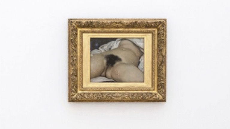 Gustave Courbet’nin 1866 tarihli L’Origine du monde (Dünyanın Kökeni) adlı tablosu,