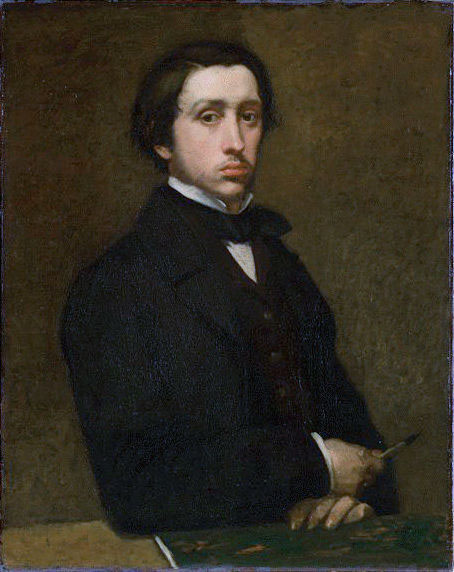Edgar Degas – L'École de danse (Bale Sınıfı, 1874) Edgar Degas self portrait 1855FXD 1