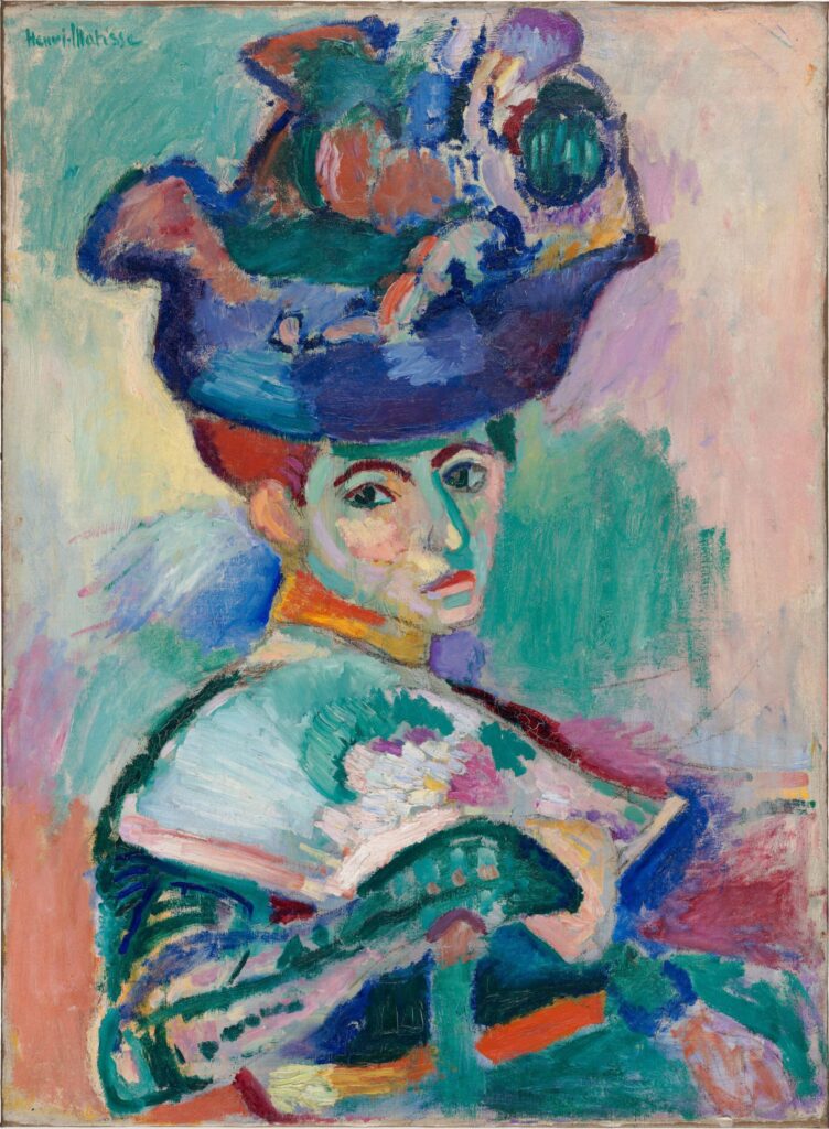 Şapkalı Kadın (Woman with a Hat, 1905) – Matisse’in Fovist Patlaması Matisse Woman with a Hat