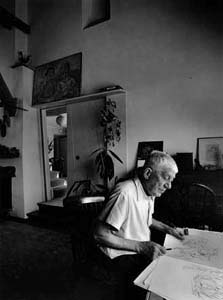 Oskar Kokoschka: Portrelerde Çarpıtma ve Duygu Yoğunluğu Oskar Kokoschka 1963 by Erling Mandelmann