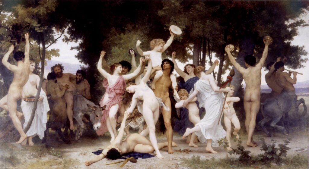 Apollon'dan Dionysos'a: Yunan Heykelinde Ruhun Çift Yüzü William Adolphe Bouguereau 1825 1905 The Youth of Bacchus 1884