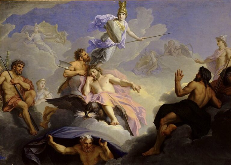 The Birth of Minerva – Rene, Antoine Houasse (1688)