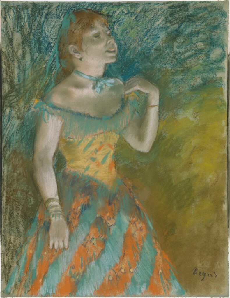 Singer in Green – Sahnedeki Anın Sonsuzluğu degas singer 1080x1400 1