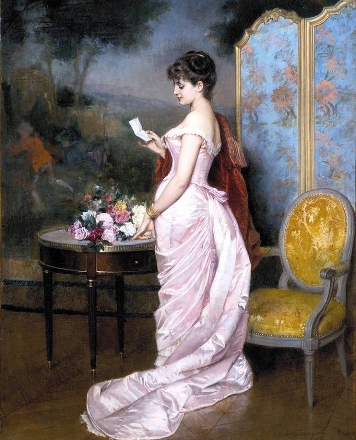 “Kadın İmgesi Üzerine Üç Tablo: Champney, Lambert ve Toulmouche” Auguste Toulmouche French 1829–1890 The Letter