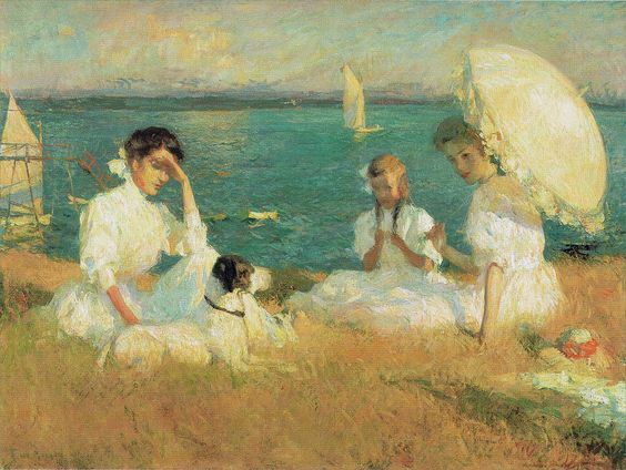 Summer Afternoon: Frank W. Benson’da Figür, Alan ve Zamanın Yavaşlığı Frank W. Benson ‘Summer Afternoon 1906