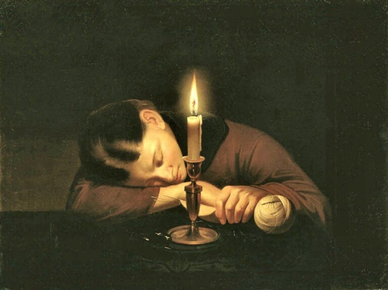 “Işıkla Kesilen Uyku: Zabolotsky’de Sessizlik ve Karanlık Arasında Figür” Peter Petrovich Zabolotsky 1842 1916 Fallen Asleep