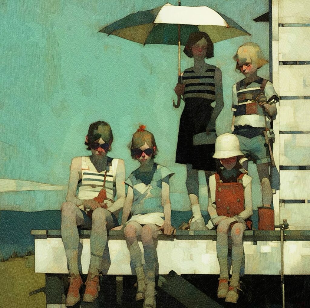 Steve McDonald, “Summer Friends” / “Yaz Arkadaşları”, 2024, dijital kompozisyon.
Sanatçıya ait görsel. Kaynak: https://www.instagram.com/stevedmcdonald/
