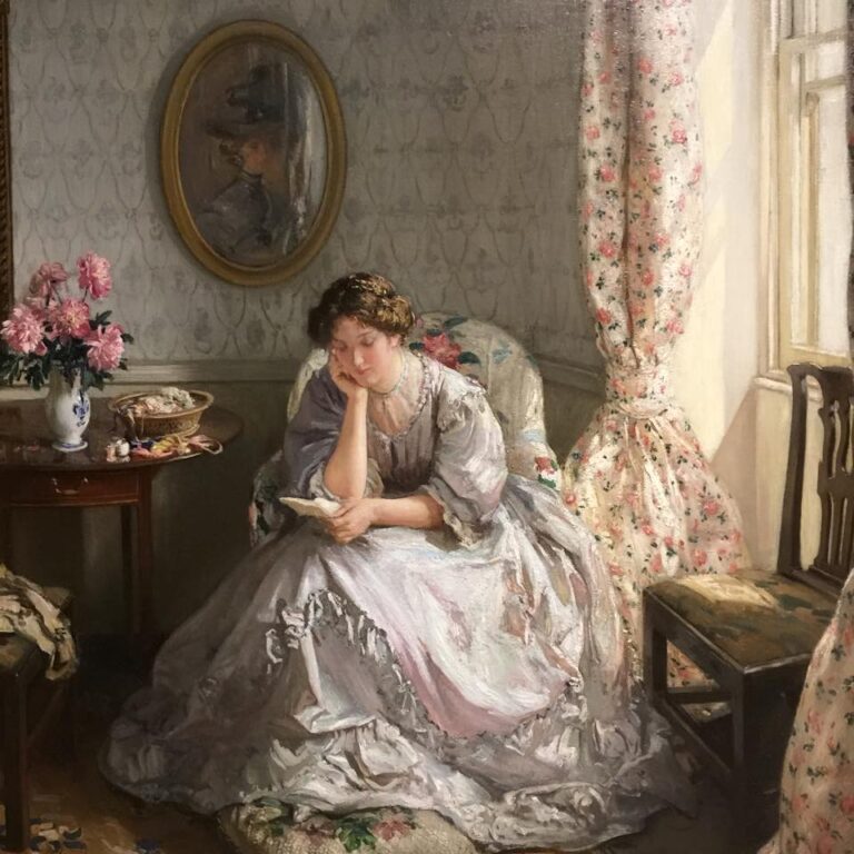 Mektubun Sessizliği: Walter Russell’ın İç Mekânlarında Duygusal Bekleyiş Walter Russell British 1867 1949