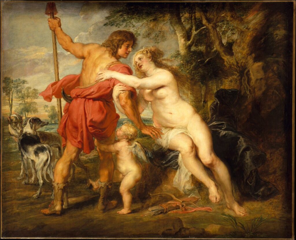 “Rubens’in İki Venüs ve Adonis’i: Tutkunun Sahnesi, Kaderin Eşiği” adonis rubens
