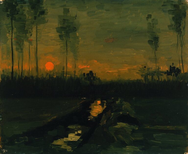 Siyaha Çalan Turuncu – Van Gogh’un “Akşam Manzarası” Üzerine Işık, Yalnızlık ve İçsel Karanlık Siyaha Çalan Turuncu – Van Gogh’un “Akşam Manzarası” Üzerine Işık, Yalnızlık ve İçsel Karanlık aksam manzarasi.van gogh