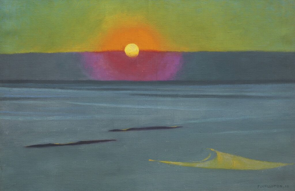 Renkle Gelen Sessizlik – Felix Vallotton’un Gün Batımı Manzaralarında Atmosferin İnşası felix vallotton 4