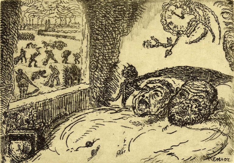 Tembellik – James Ensor (1902) james ensor yedi olumcul gunah