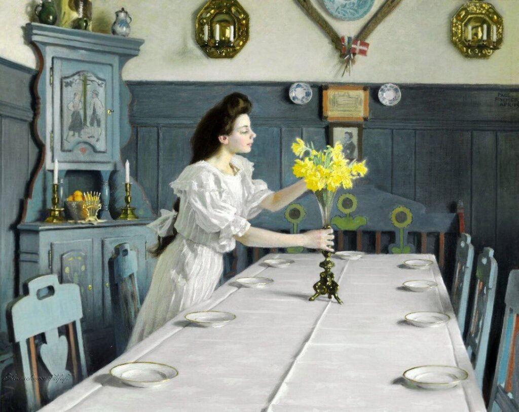 Doğumgünü Sofrası: Sessizliğin İçindeki Bekleyiş paul gustav fischer
