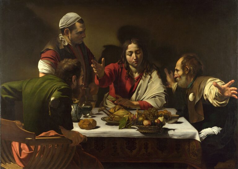 The Supper at Emmaus (Emmaus’ta Yemek) – Caravaggio (1601) 1602 3 CaravaggioSupper at Emmaus National Gallery London