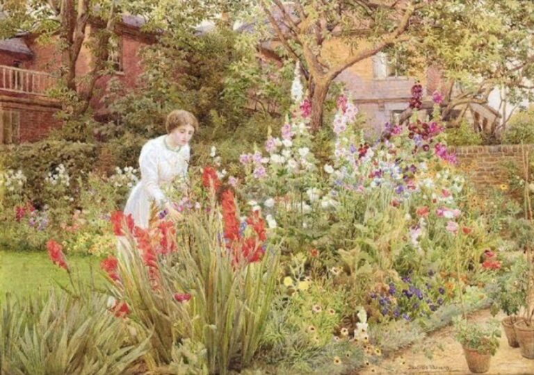 A London Garden in August – Beatrice Emma Parsons’un Bahçesinde Mevsimin Sessiz Şarkısı A London Garden in August – Beatrice Emma Parsons’un Bahçesinde Mevsimin Sessiz Şarkısı A London Garden in August 1911 Beatrice Emma Parsons