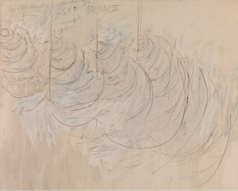 Cy Twombly – Orion III (New York City), 1968: Kozmik İzler, Nükleer Dalgalar ve Mitolojinin Dönüşü Cy Twombly Orion III New York City 1968