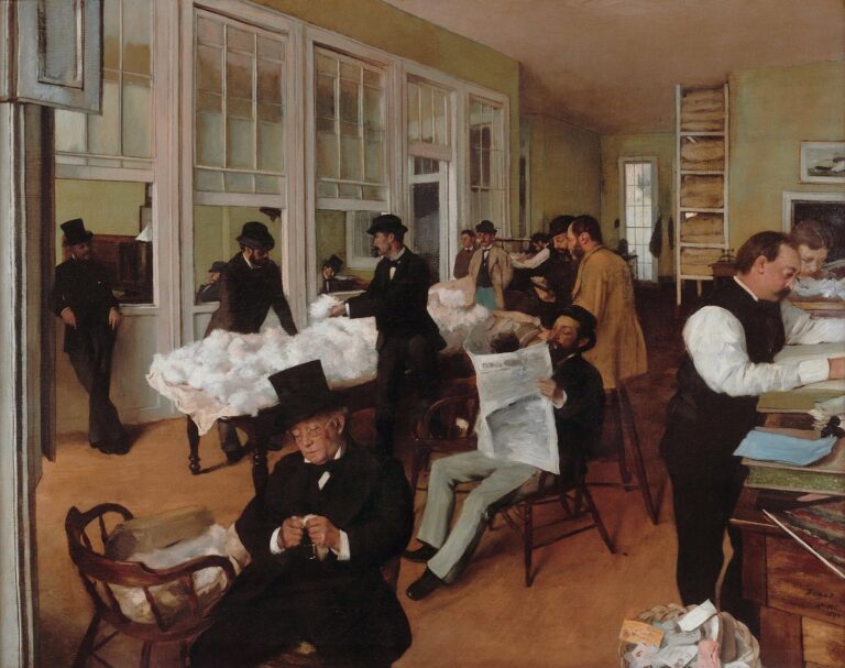 Edgar Degas – The Cotton Office in New Orleans (Yeni Orléans’ta Pamuk Bürosu), 1873