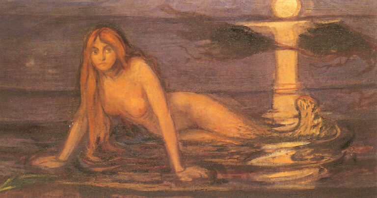 Edvard Munch – Lady from the Sea (1896) -Denizden Gelen Kadın