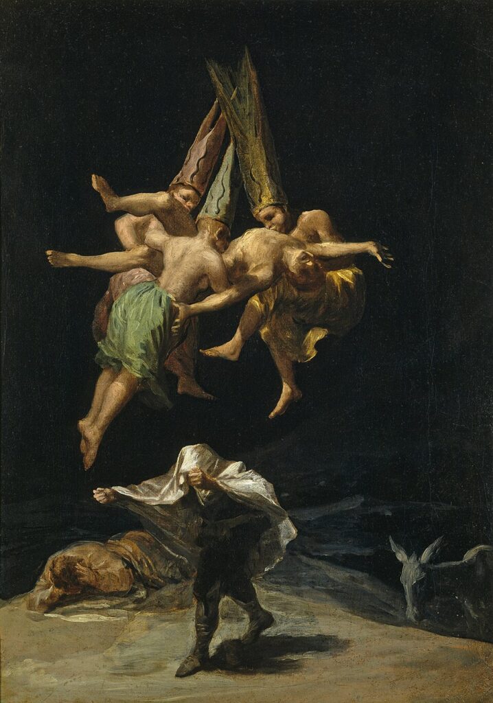 Witches' Flight (Cadıların Uçuşu) – Francisco de Goya (1797–1798) Francisco de Goya Vuelo de brujas 1798