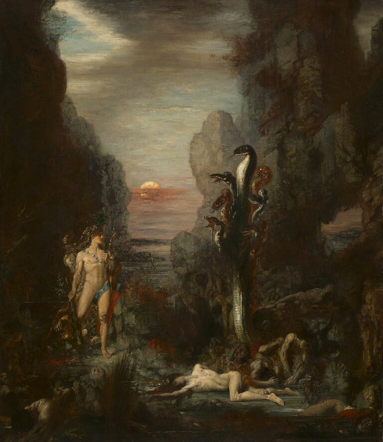 Hercules and the Lernaean Hydra (Herakles ve Lernaean Ejderhası) – Gustave Moreau Hercules and the Lernaean Hydra (Herakles ve Lernaean Ejderhası) – Gustave Moreau Gustave Moreau Hercules and the Lernaean Hydra 1964.231 Art Institute of Chicago