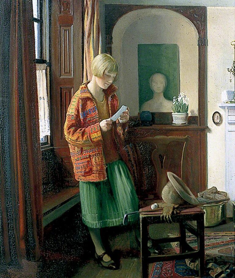 Renkli Ceket – Louis Ginnett’te Sessiz Okuma, İç Mekân ve Kişisel Hafıza Louis Ginnett 1875–1946 The Coat of Many Colours