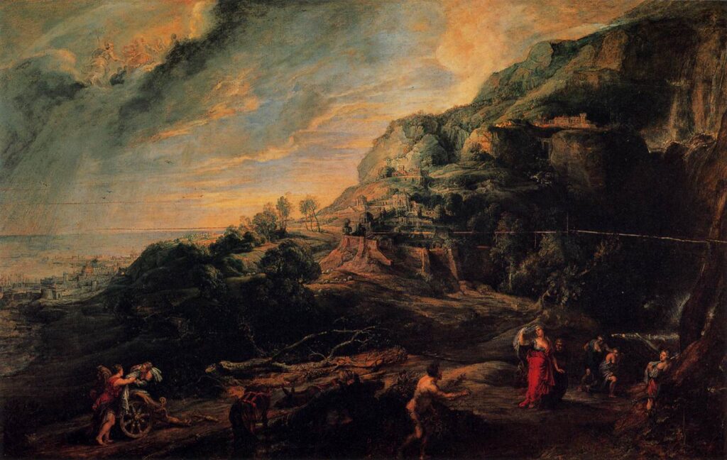 Peter Paul Rubens. Odisseus Phaeacians adasında. 1630-1635. Palazzo Pitti, Galleria Palatina, Floransa, İtalya
Kaynak: https://tr.wikipedia.org/wiki/Odisseus