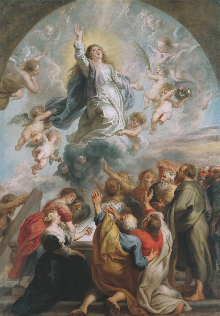 Peter Paul Rubens – Meryem’in Göğe Kabulü (Assumption of Mary)
Kaynak: https://commons.wikimedia.org/wiki/File:Rubens,Peter_Paul-Assumption_of_Mary-_Liechtenstein_Collections.jpg