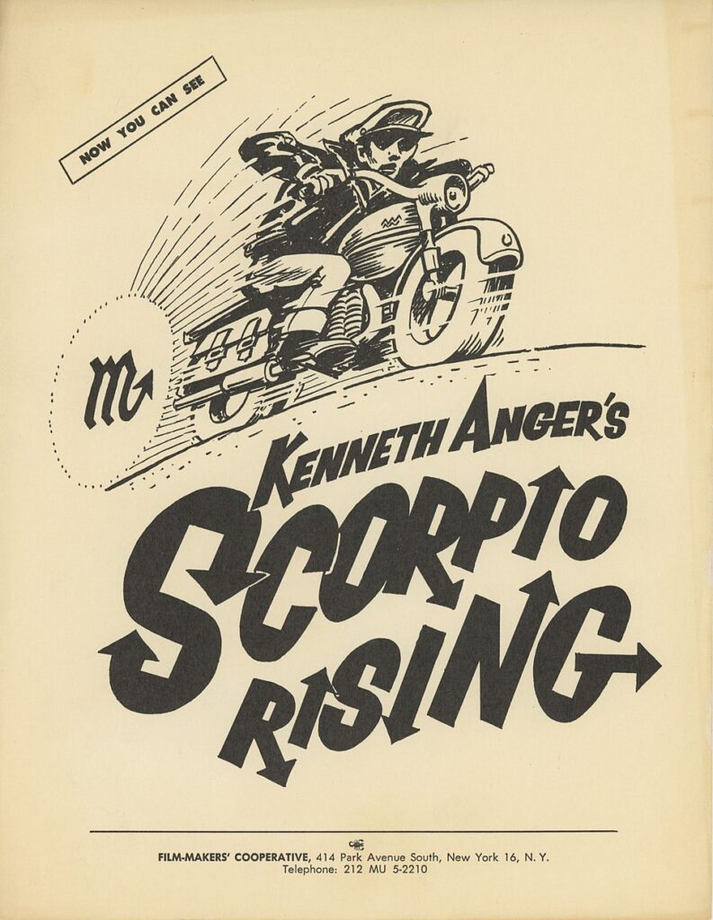 Scorpio Rising Afiş Tasarımı
Kaynak: https://commons.wikimedia.org/wiki/
File:Scorpio_Rising_(1964_flyer).jpg