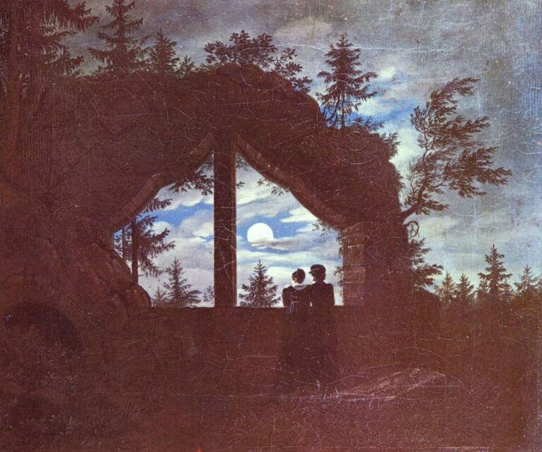 Ay Işığında Oybin’deki Pencere – Carl Gustav Carus (1828) carus filomythos 1