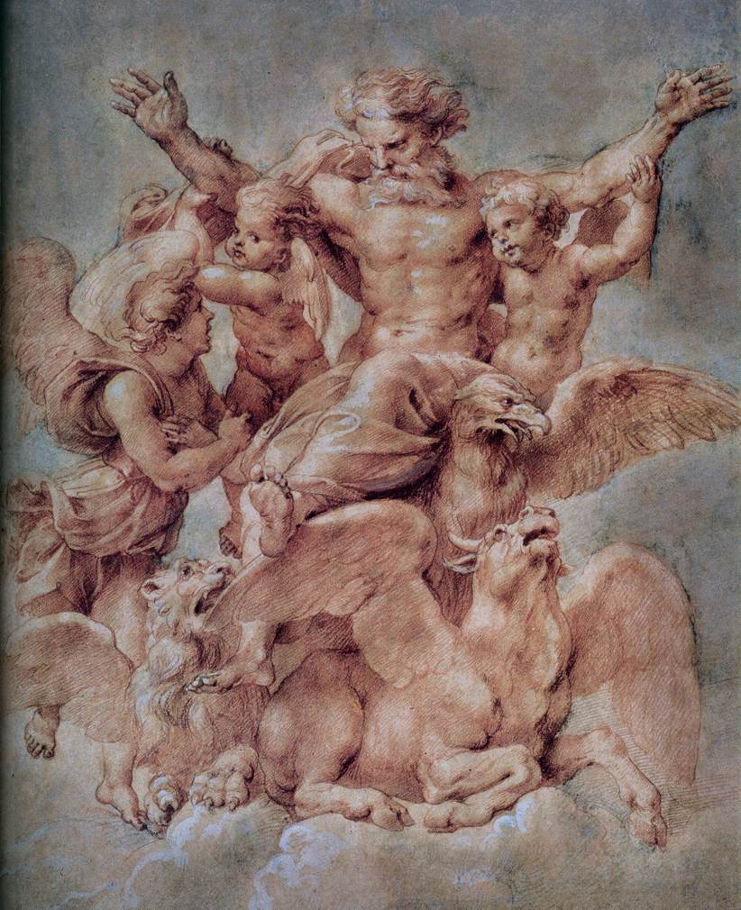 Hezekiel’in Görümü (Vision of Ezekiel) – Peter Paul Rubens (kâğıt üzeri, c. 1600–1605) ezekiel