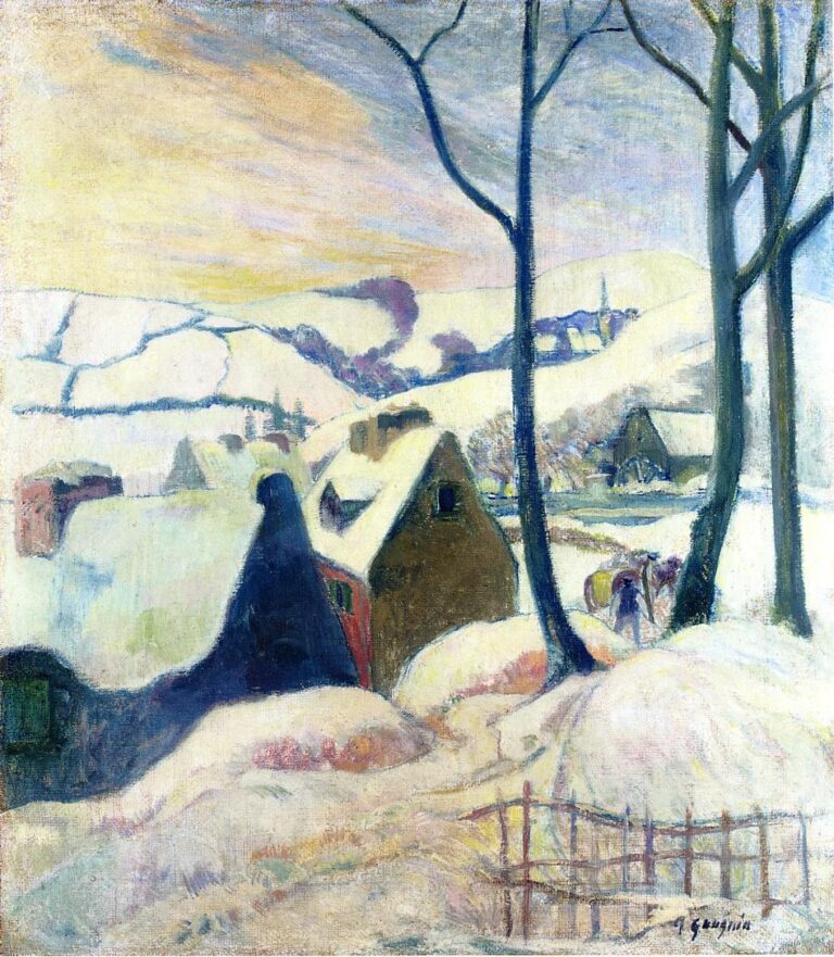Karlı Köy (Village in the Snow, 1894) – Paul Gauguin Karlı Köy (Village in the Snow, 1894) – Paul Gauguin gaugin