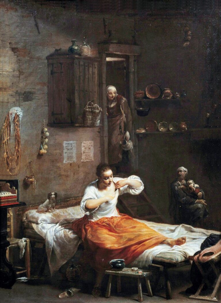 The Flea Hunt (Pire Avı) – Giuseppe Maria Crespi'nin Barok Gözlemi ve Günlük Yaşam Tiyatrosu giusepe.maria