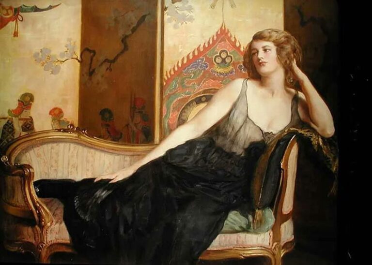 John Collier – Reclining Woman (Uzanmış Kadın)