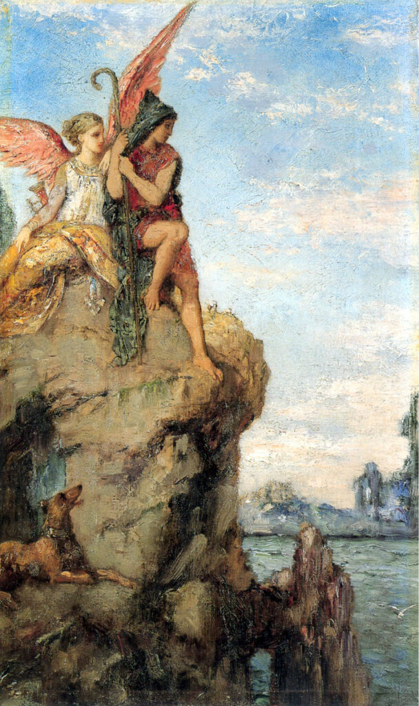 Hesiod ve İlham Perisi – Gustave Moreau moreau.hesios