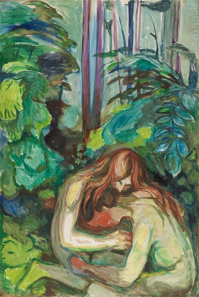 Edvard Munch – Vampire in the Forest (Ormandaki Vampir, 1924–25) munch vampir