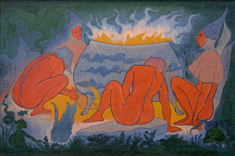 Paul Ranson – Ateşin Etrafındaki Cadılar (1891) paul ranson cadi
