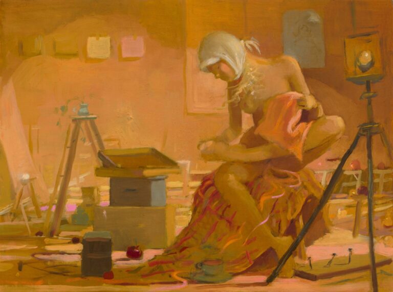 Nakışla Meşgul Canlı Model (Life Model with Embroidery) — Lisa Yuskavage, 2020