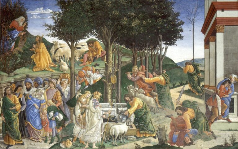 Musa’nın Yaşamından Sahneler (The Trials/Scenes of Moses) — Sandro Botticelli, 1481–82