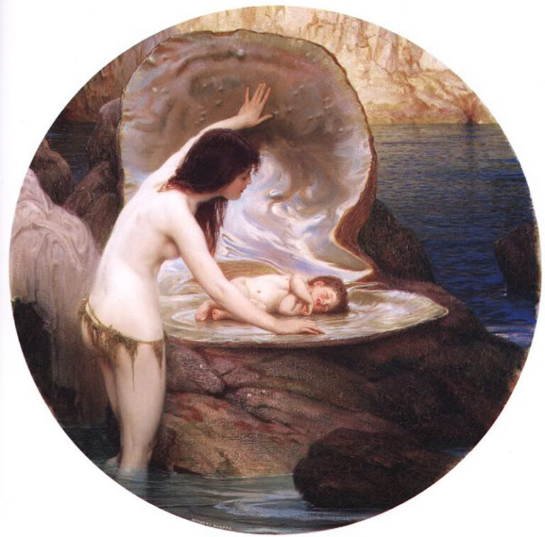 Bir Su Bebeği (A Water Baby) – Herbert James Draper, 1900